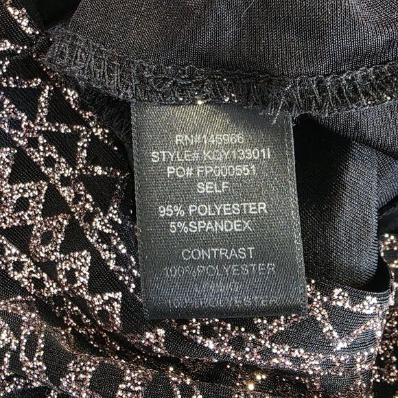 Midnight Doll Geometric Glitter Black Dress NEW Junior 9 Party Prom Dance - Picture 8 of 9